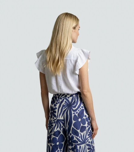 Blusa Manga Corta Con Golas DerekBL