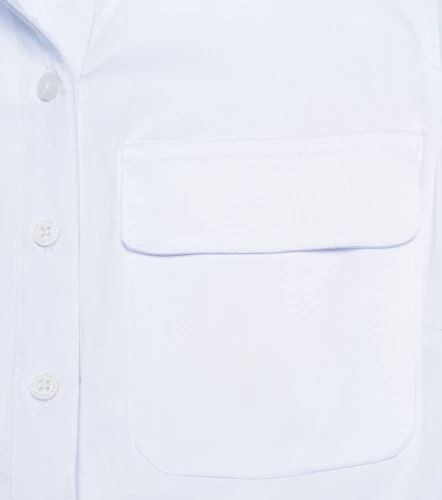 Lucero Blusa Camisera Manga Siza Con Bolsillos En Delantero UnserBL