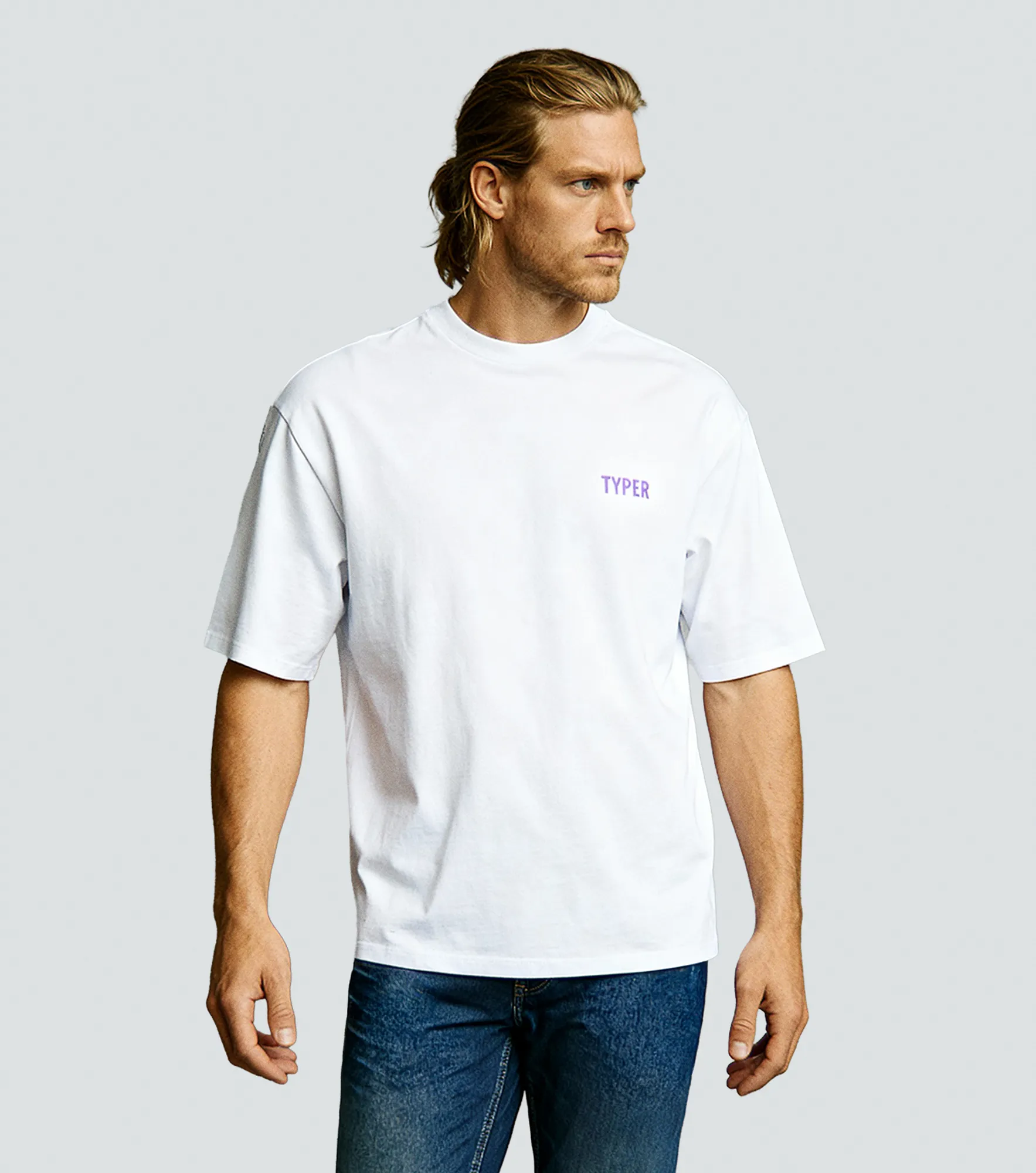 Mali T Shirt Oversize Estampada Typer 836600 BL