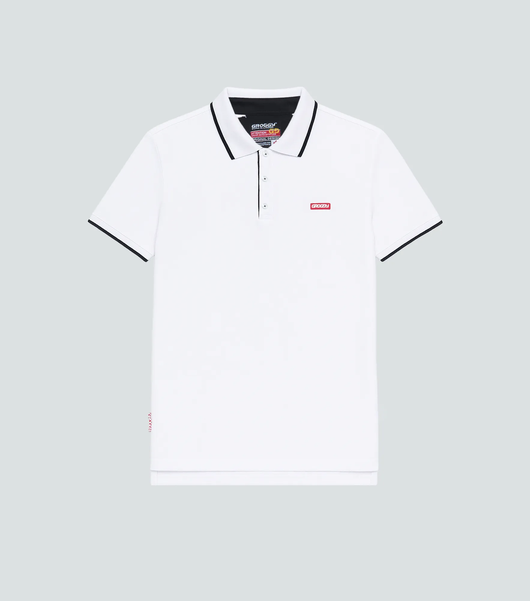 Eros Polo Slim Masculina Groggy 836743 BL