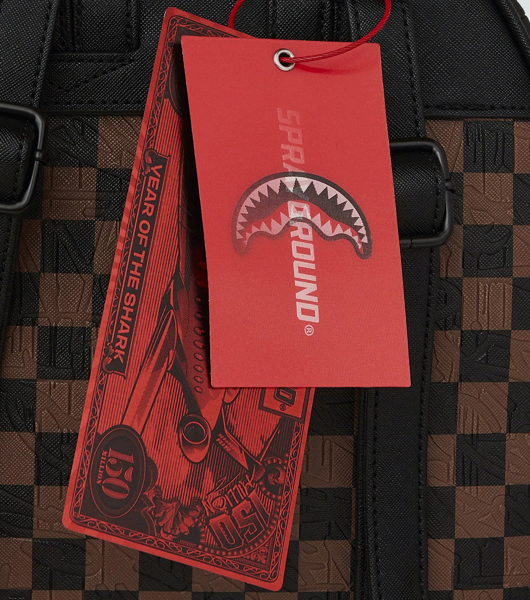 Morral Sprayground Mochila Savage Check 2 Emboss 132622 CF