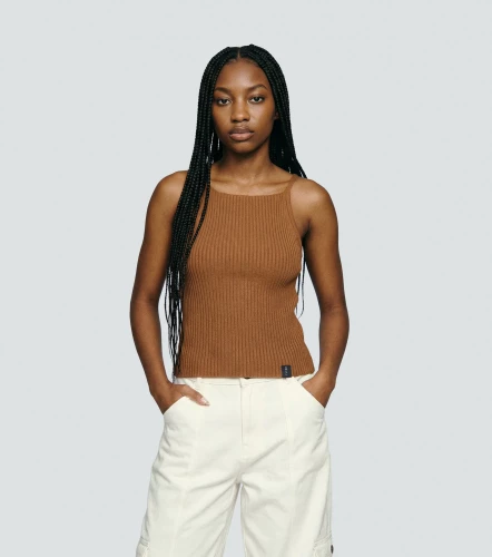 Lola Blusa Slim Fit Tejida De Tiras TyperCD