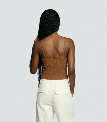 Lola Blusa Slim Fit Tejida De Tiras TyperCD