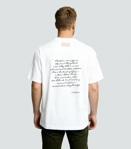 Camiseta Art Dist Script Ivory T ShirtCR