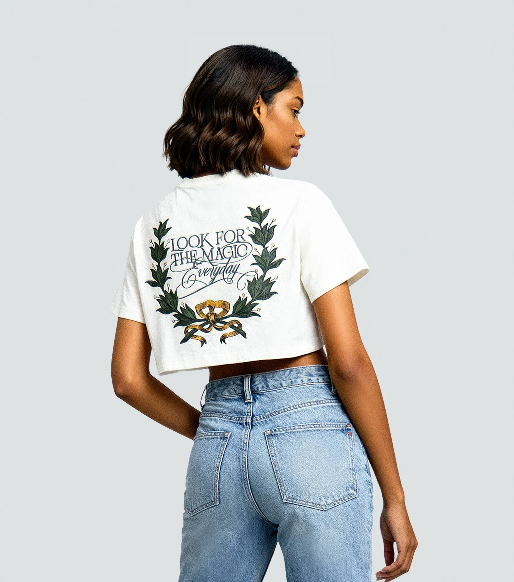 Crop Top Clemont Oversized Cenere 132664 CR