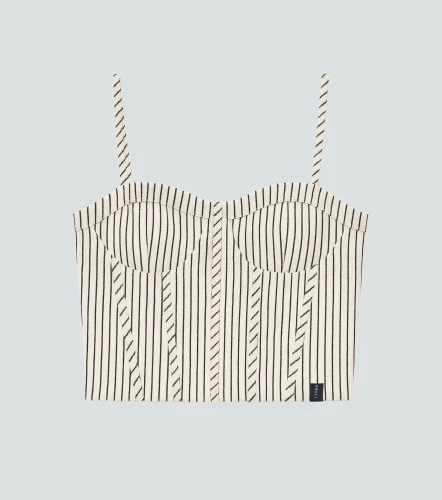 Erly Blusa Tipo Corse De Rayas TyperCR