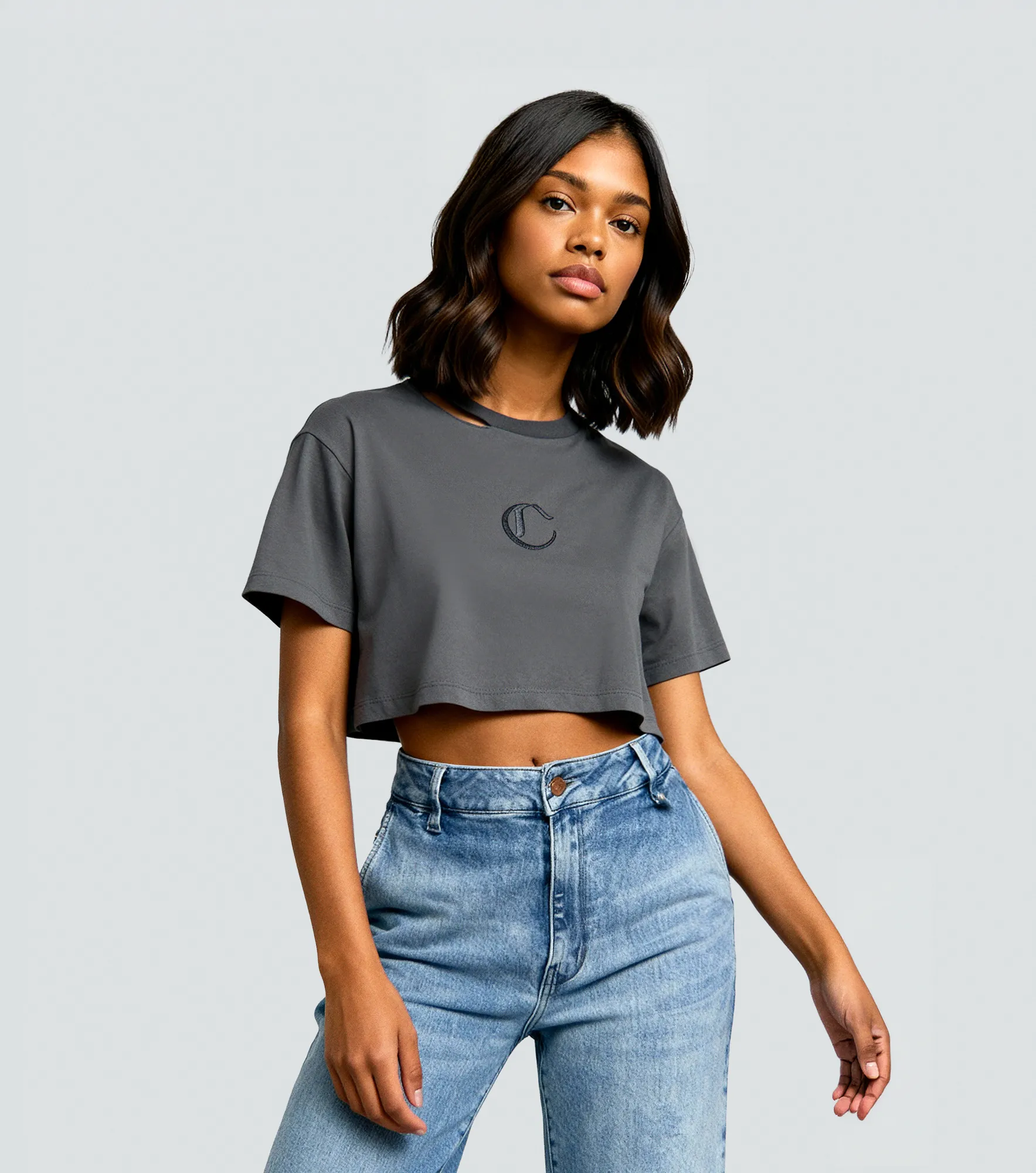 Crop Top Clemont Oversized CenereGO
