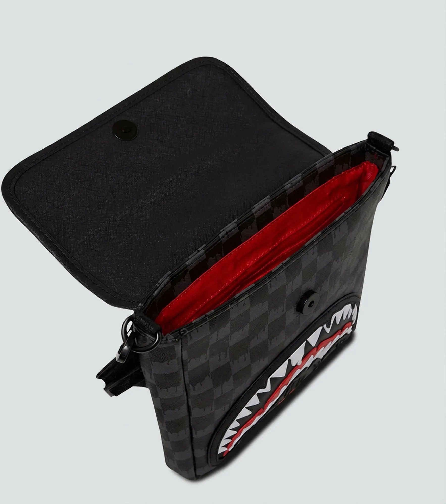 Bolso Sprayground Cruzado Ancho Scribble Shark 132617 NG