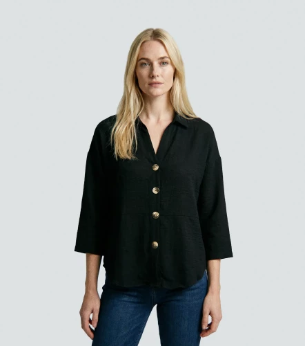 Blusa Para Mujer Manga Larga Unicolor DerekNG