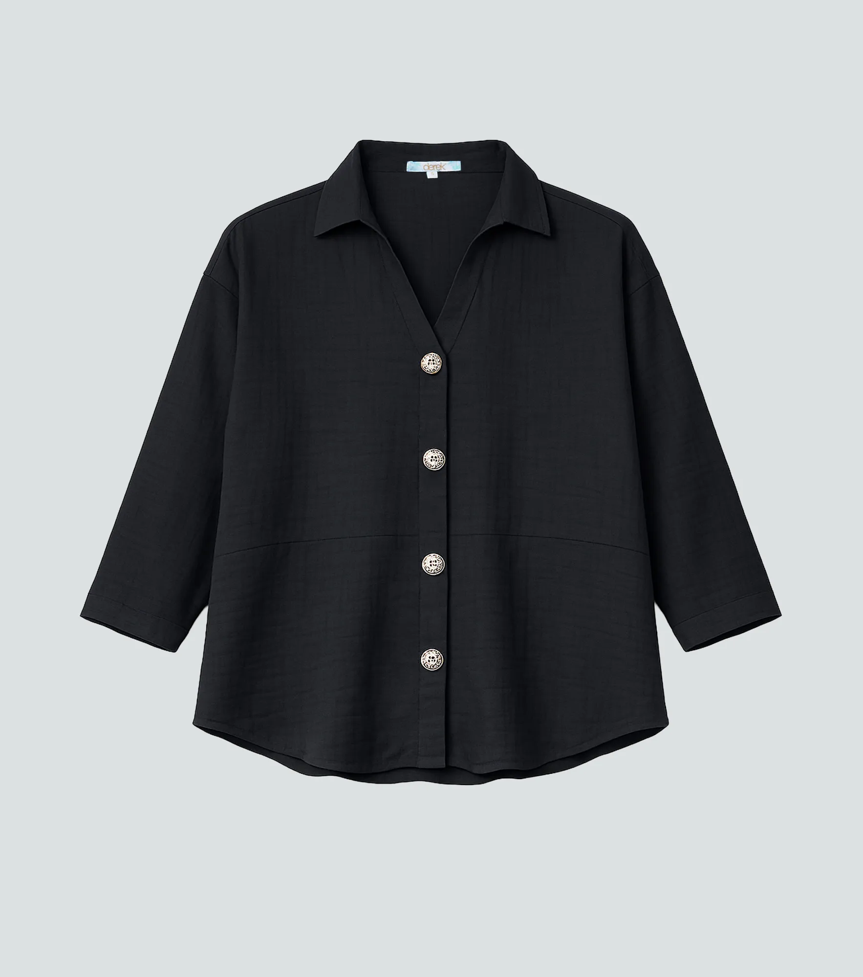 Blusa Para Mujer Manga Larga Unicolor Derek 834867 NG