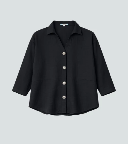 Blusa Para Mujer Manga Larga Unicolor DerekNG