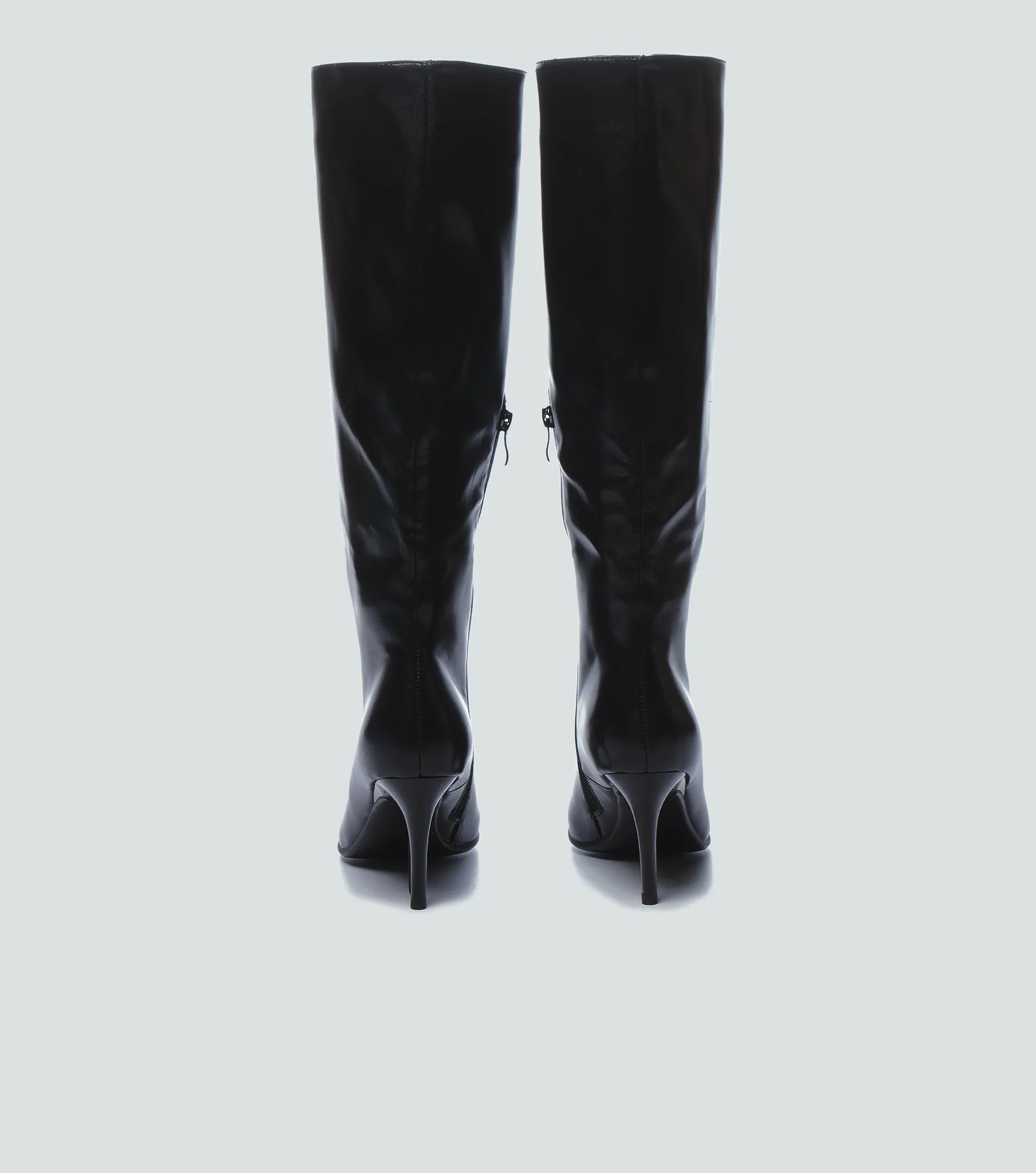 Bota Cana Alta Unicolor Con Tacon Derek 836379 NG