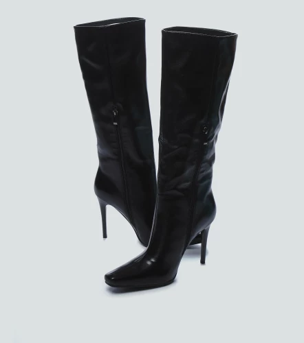 Bota Cana Alta Dorado Con Tacon DerekNG
