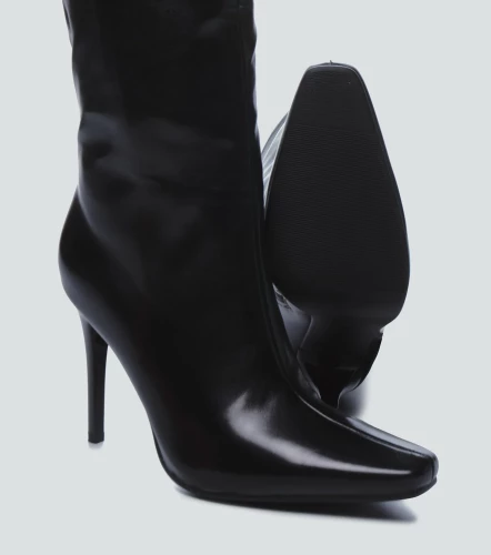 Bota Cana Alta Dorado Con Tacon DerekNG