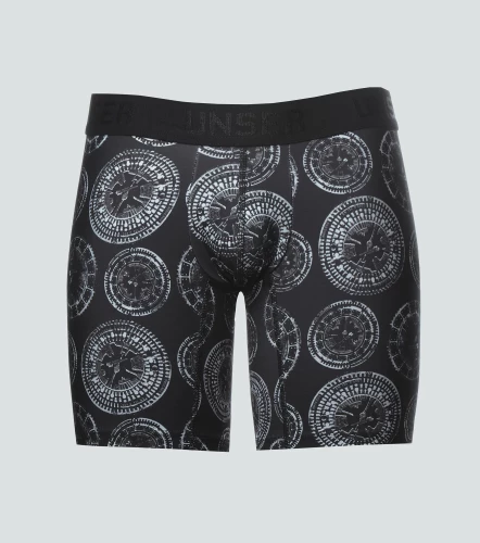 Marlon Boxer Microfibra Con Estampado De Reloj UnserNG