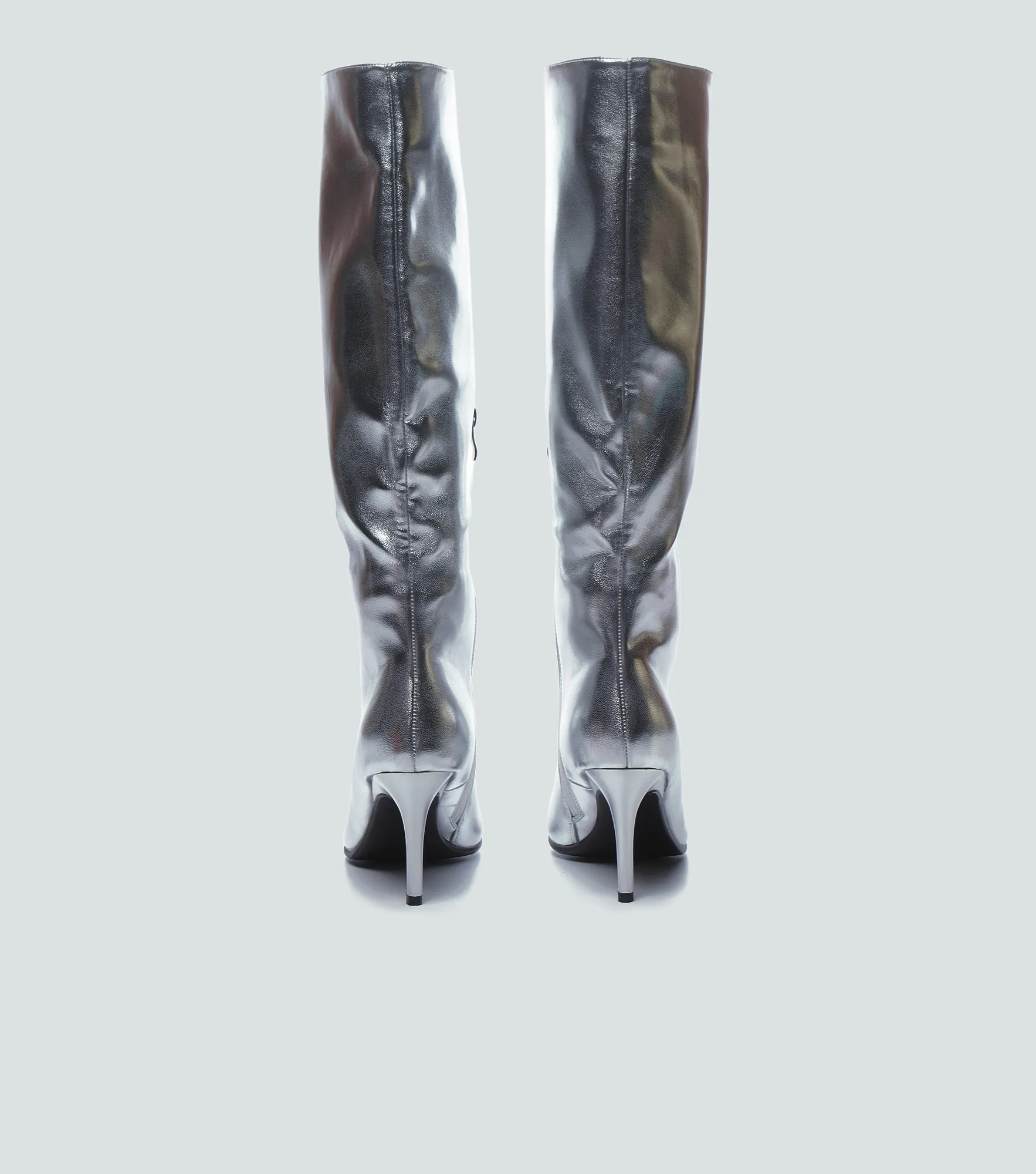 Bota Cana Alta Unicolor Con Tacon Derek 836379 NG