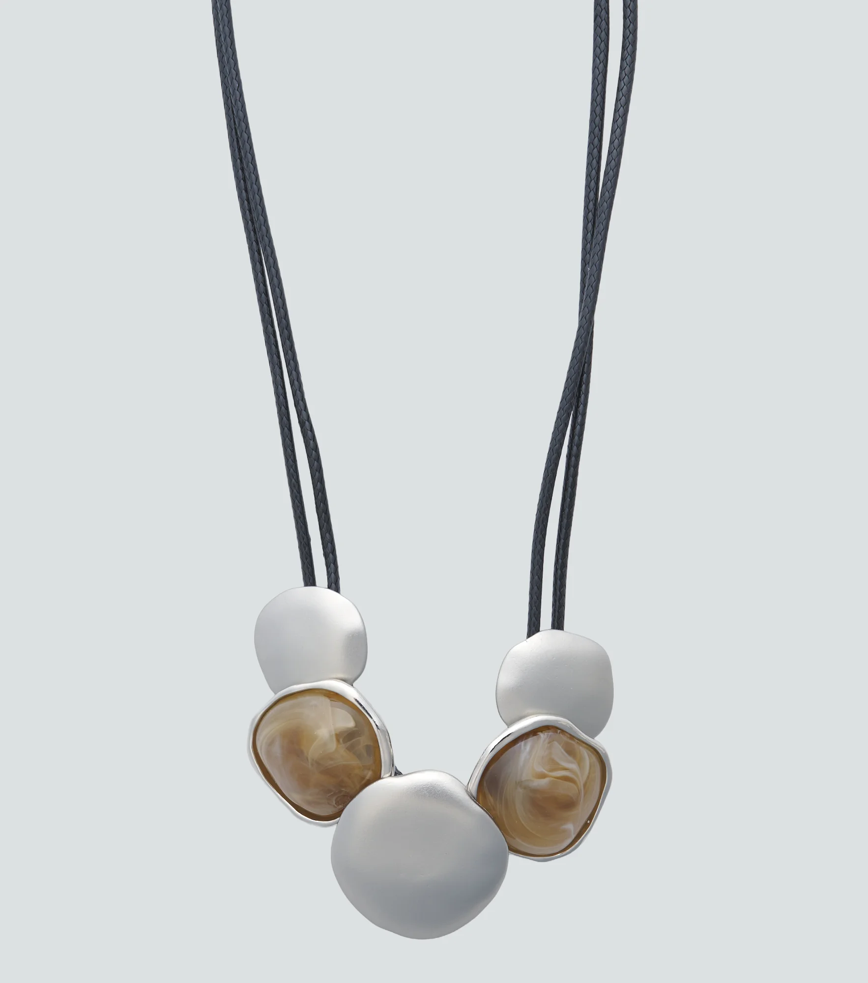 Collar Colgante Con Dije Combinado Derek 837889 PT