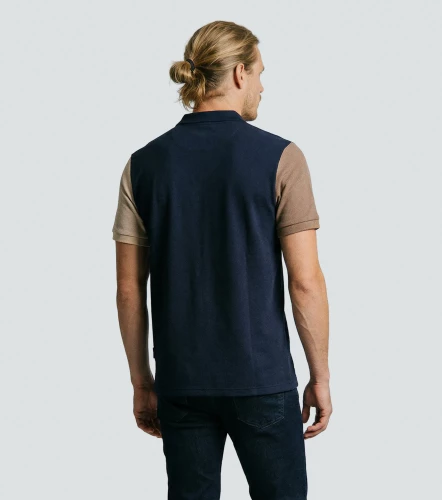 Arthur Polo Slim Fit Con Bloques MasculinaCU