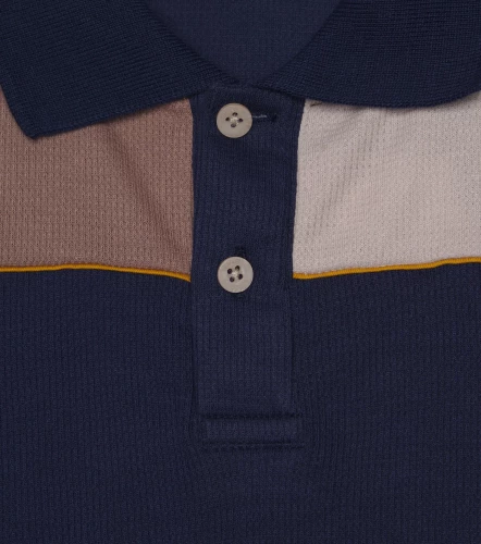 Arthur Polo Slim Fit Con Bloques MasculinaCU