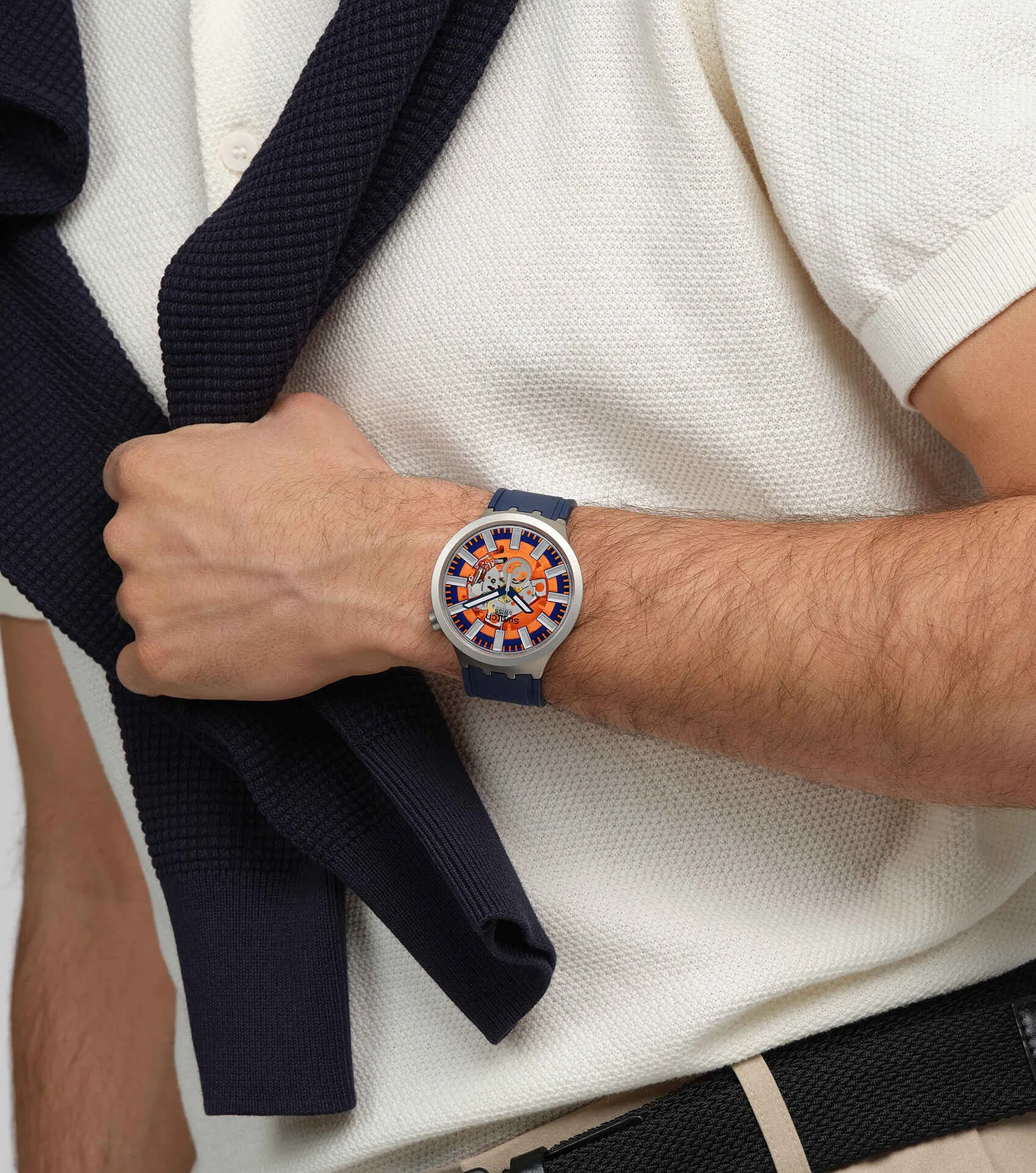 Reloj Swatch Orange In The Works 132717 AZ