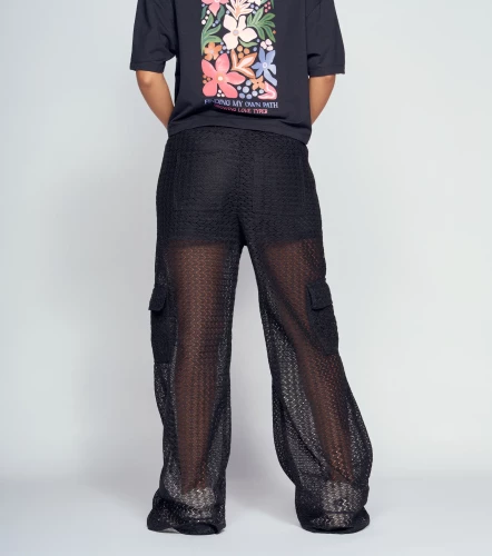Arisa Pantalon Relaxed En Malla Tipo Cargo TyperNG