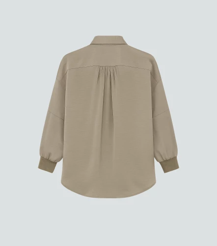 Blusa Camisera Para Mujer Unicolor Manga Ranglan DerekKQ