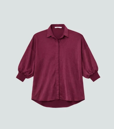 Blusa Camisera Para Mujer Unicolor Manga Ranglan DerekVT