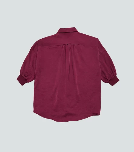 Blusa Camisera Para Mujer Unicolor Manga Ranglan DerekVT
