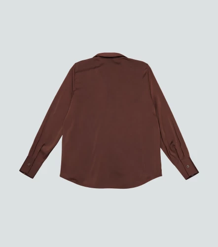 Blusa De Mujer Camisera Manga Larga Unicolor DerekCF