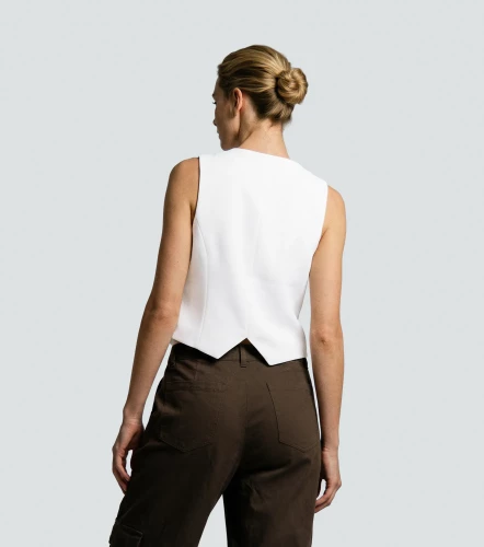 Chaleco Manga Sisa Con Botones En Delantero DerekAR