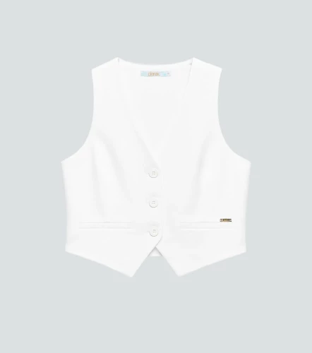 Chaleco Manga Sisa Con Botones En Delantero DerekAR