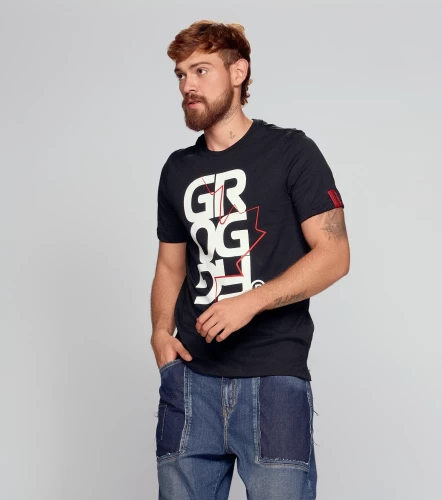 Darren T Shirt Slim Masculina GroggyNG
