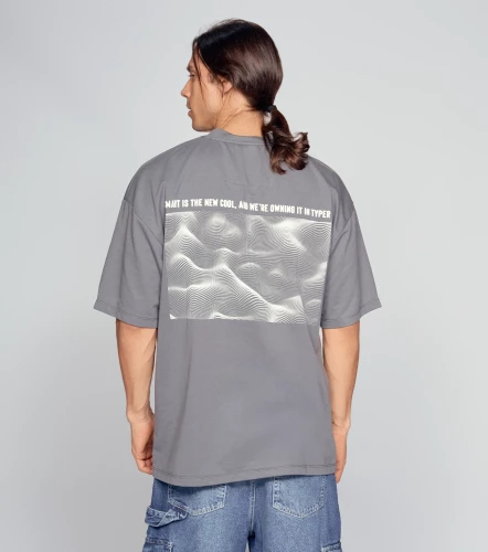 David T Shirt Extraoversize Estampada TyperGR