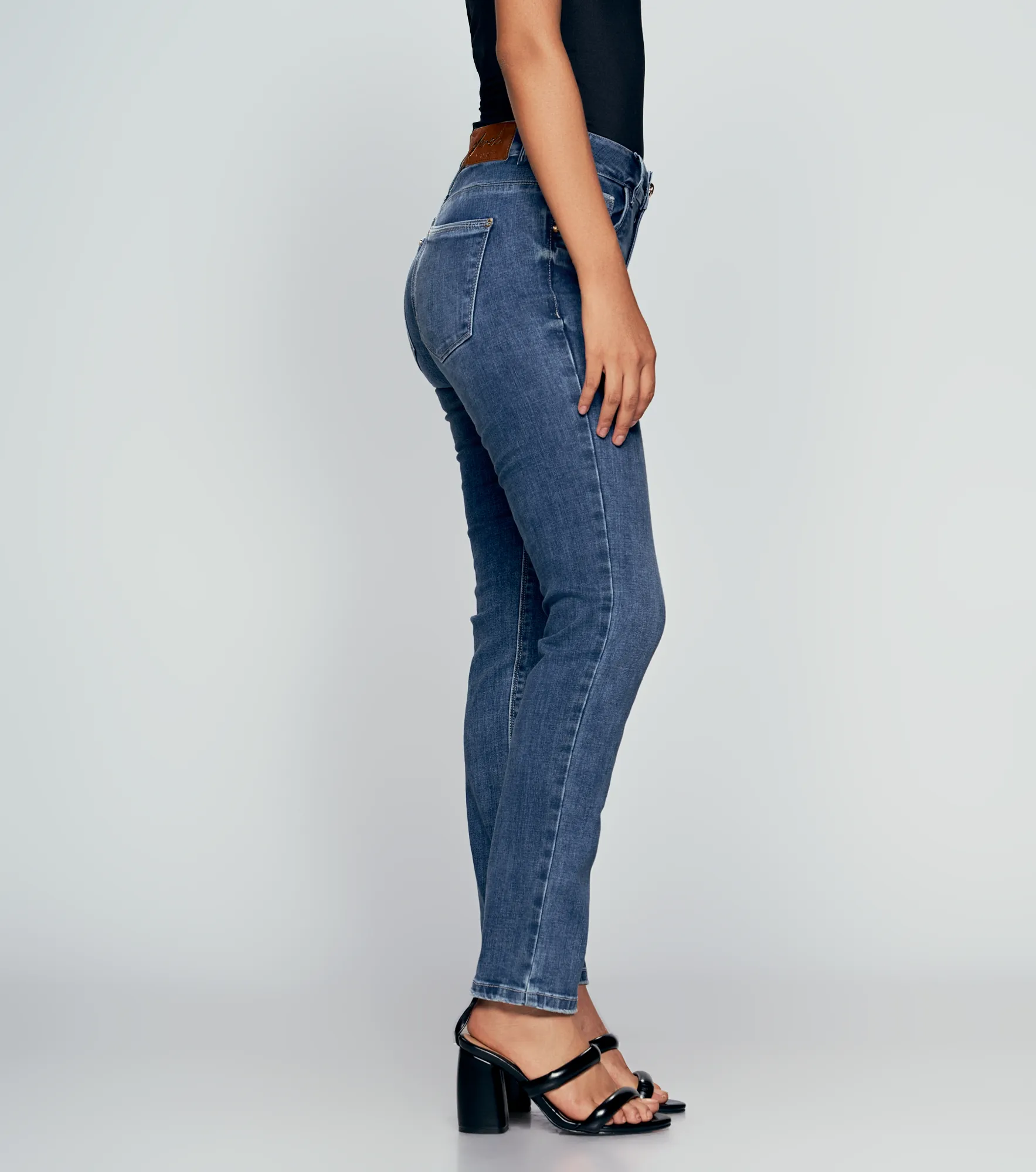Jean Para Mujer Con Proceso Medio Paris Lauren Derek 832402 AZ