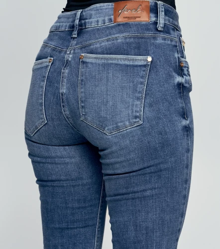 Jean Para Mujer Con Proceso Medio Paris Lauren DerekAZ