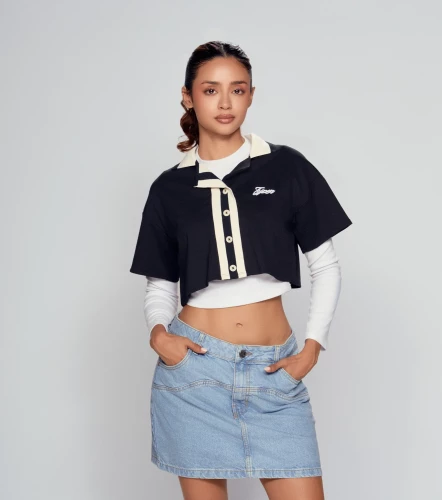 Mika Blusa Boxy Con Tejidos TyperNG