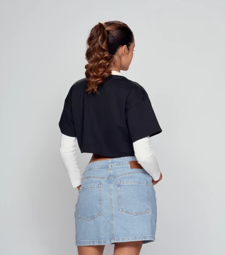 Mika Blusa Boxy Con Tejidos TyperNG