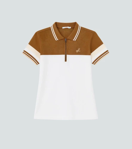 Polo Para Mujer Combinado Manga Corta DerekKQ