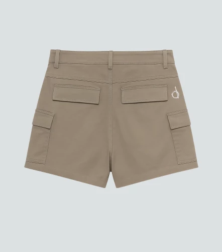 Short Para Mujer Tipo Cargo Unicolor Ivonne DerekKQ