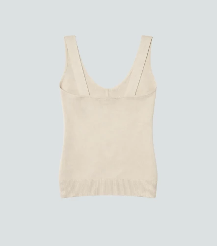 Raquel Blusa Tejida Unicolor De Tiras Con Decorado UnserAR