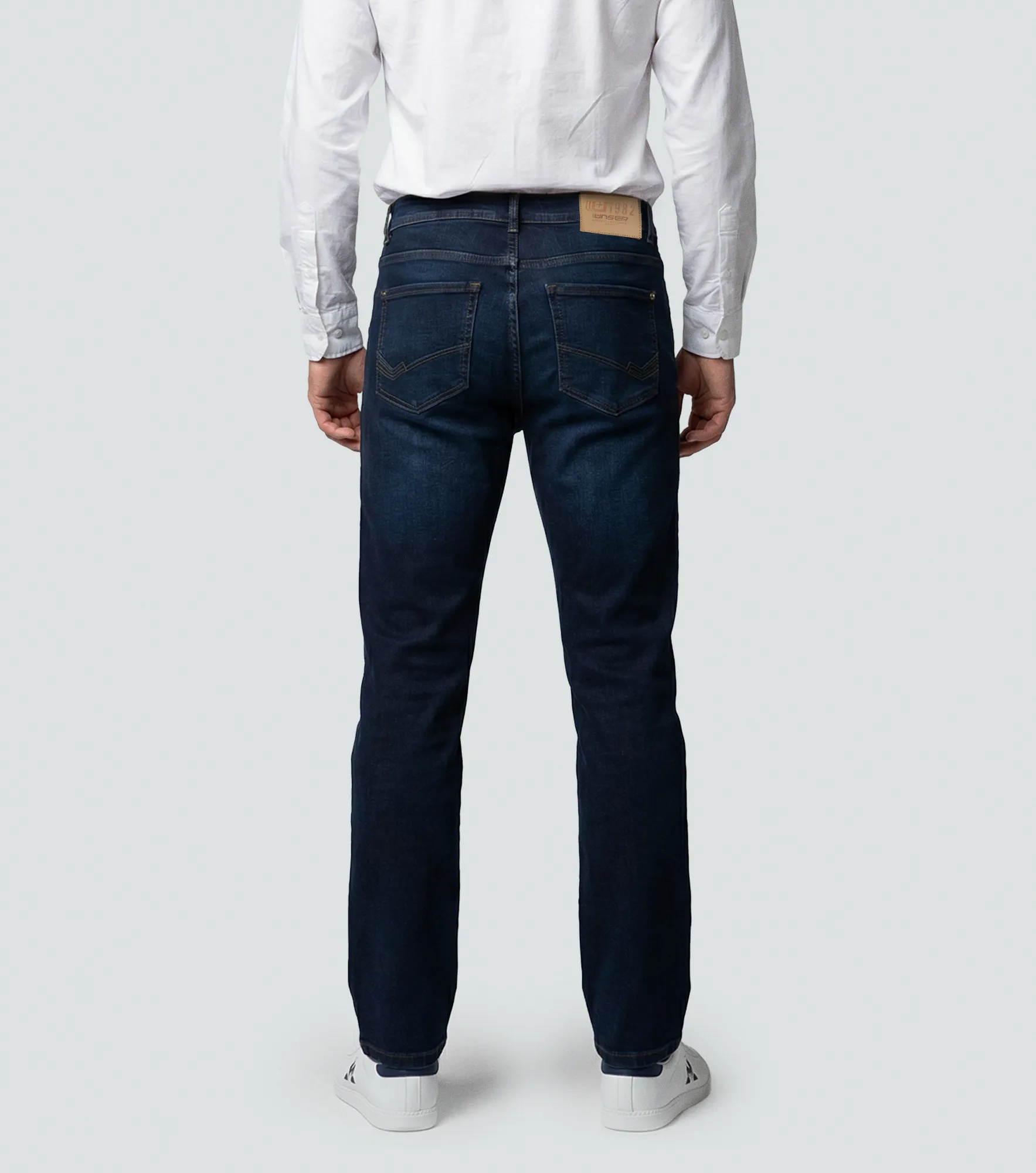 Stell Neitan Jean Tono Oscuro Con Destape De Color Y Cremallera Unser 836160 AZ