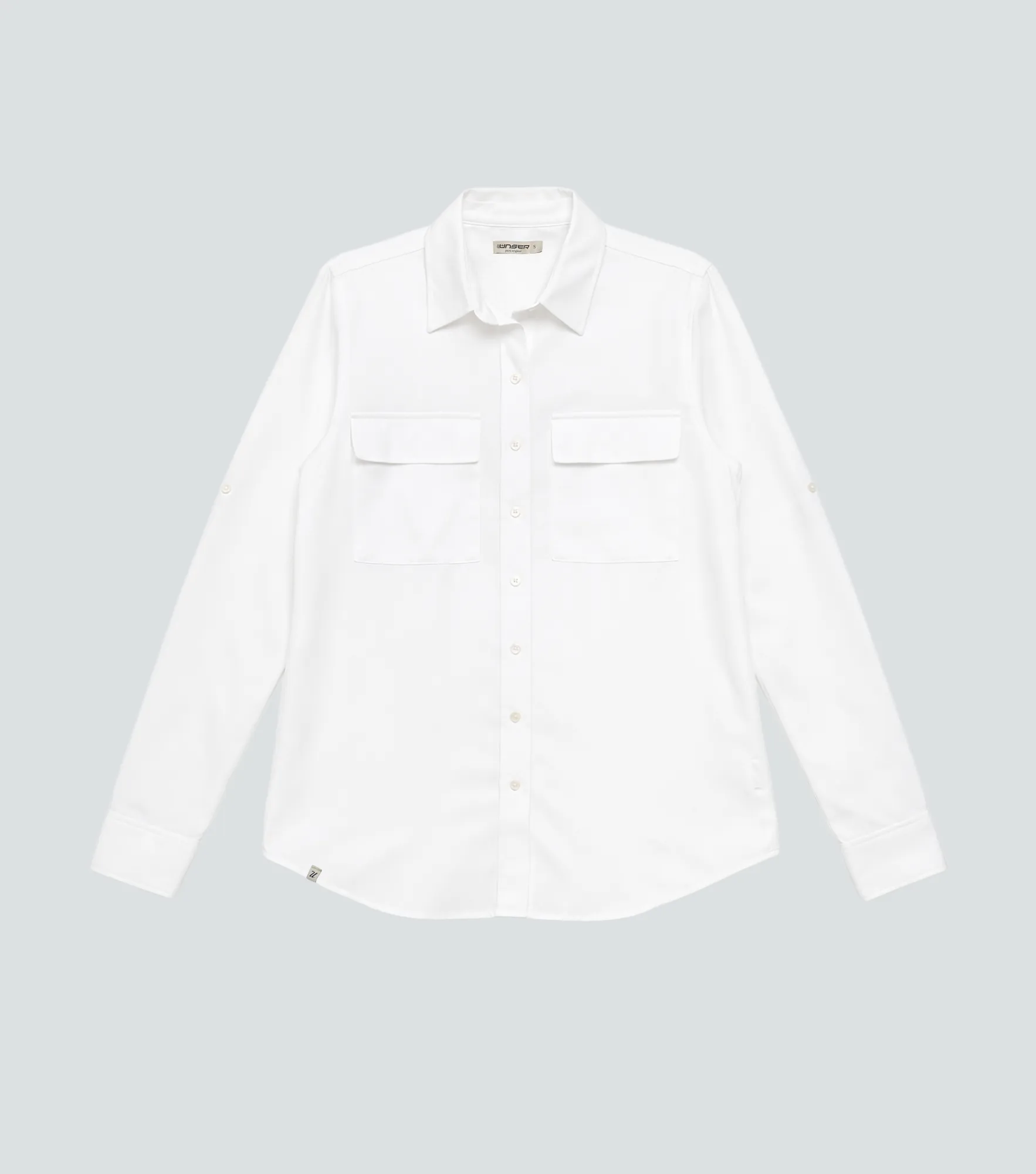 Lesly Blusa Camisera Unicolor Manga Larga Con Bolsillos En Delantero 832641 BL