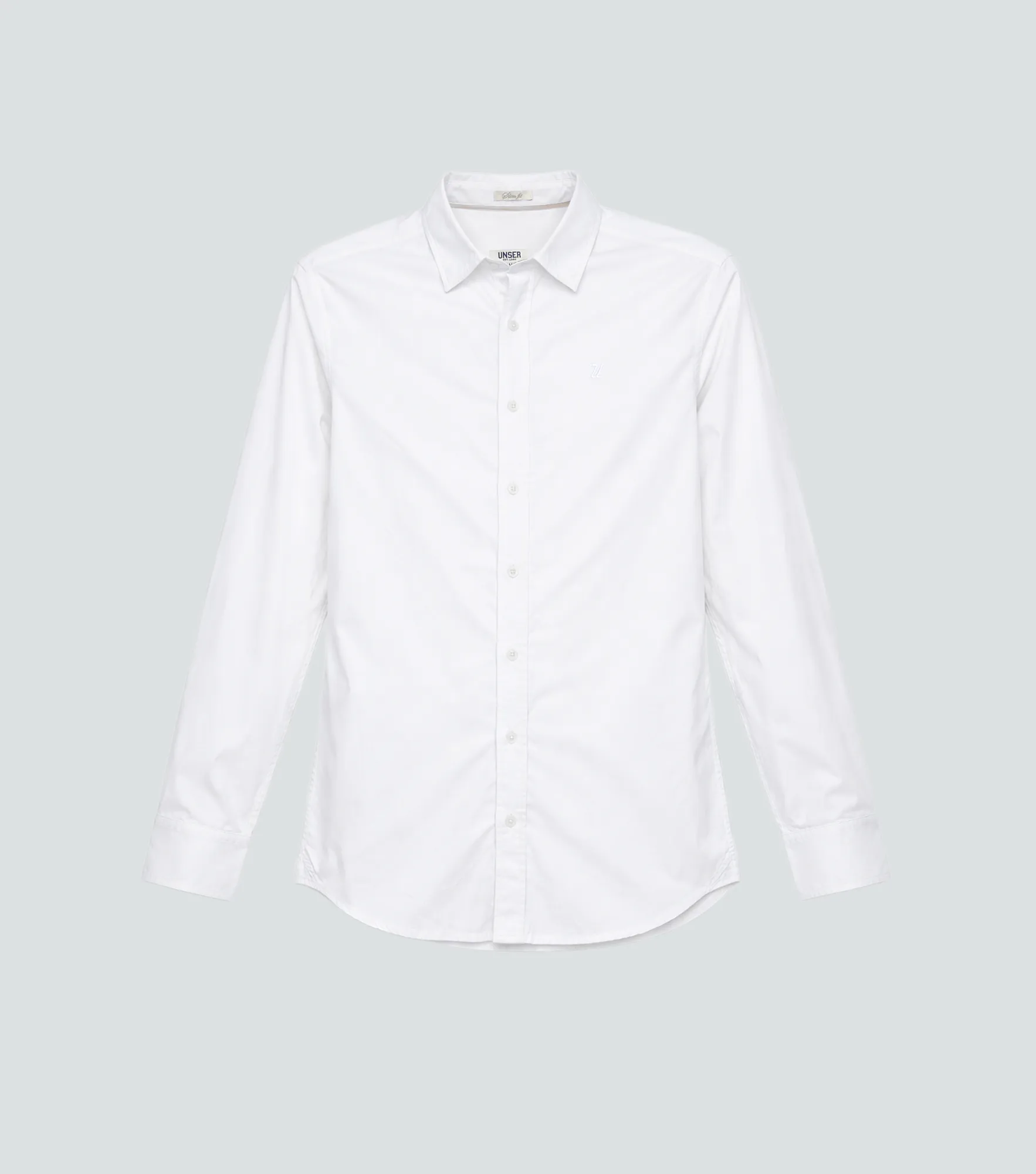 Slim Julian Camisa Unicolor Con Detalle De Costado Unser 836225 BL