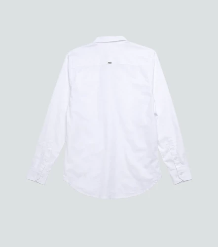 Slim Julian Camisa Unicolor Con Detalle De Costado UnserBL