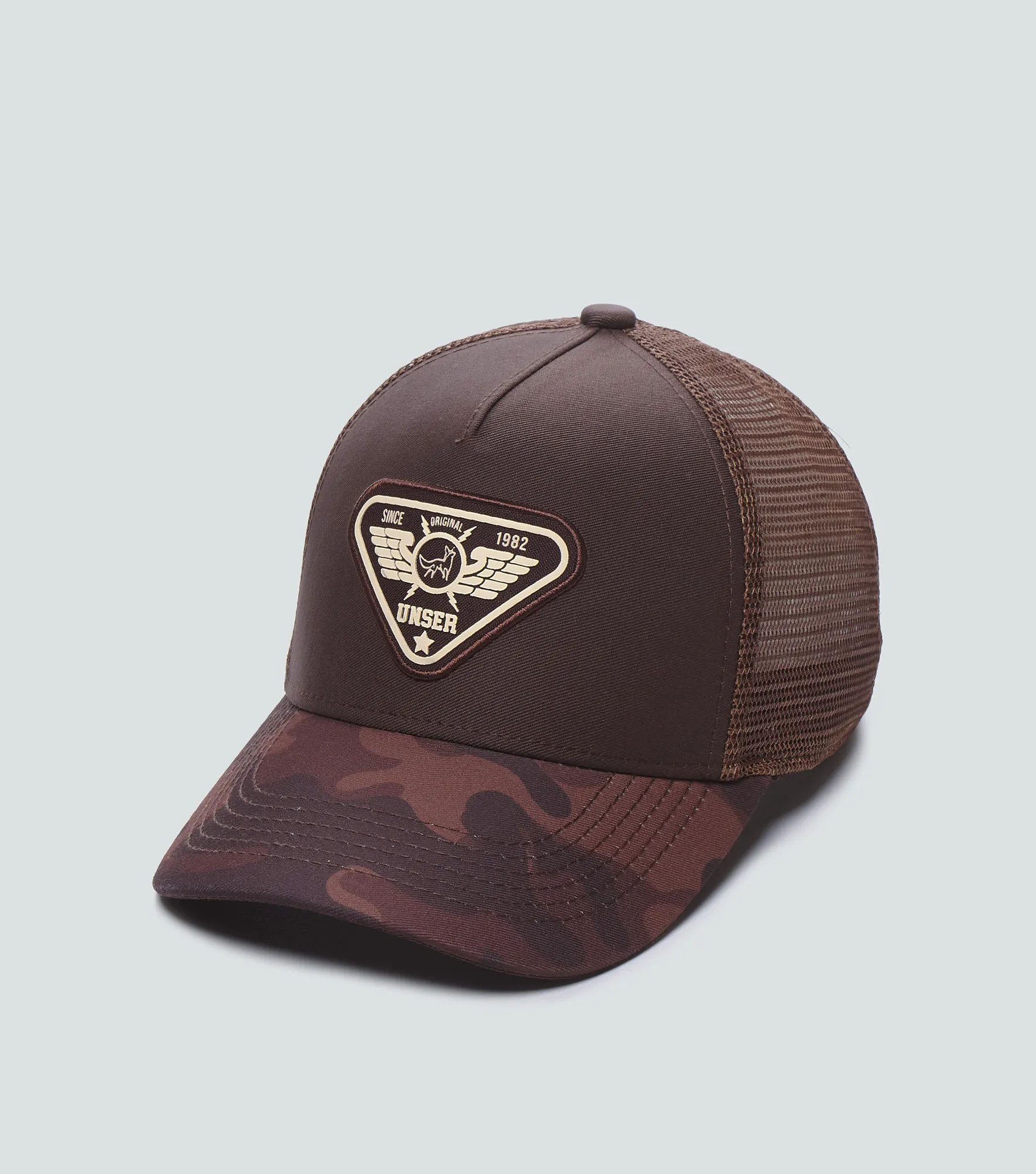 Dilan Gorra Con Print Militar Cafe Unser 837221 CF