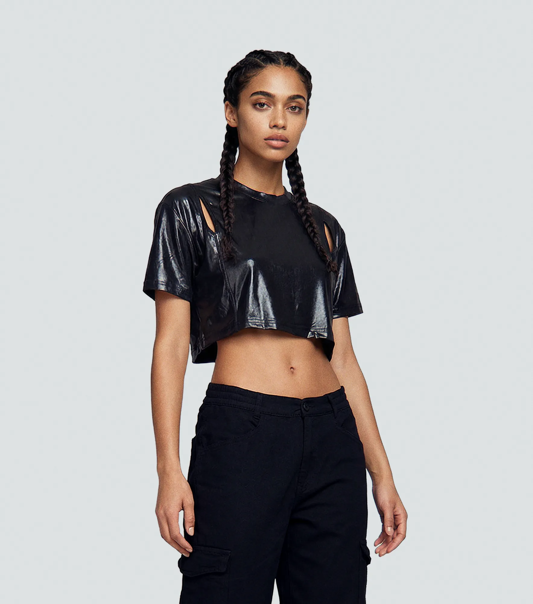 Crop Top Clemont Platinato 132987 NG