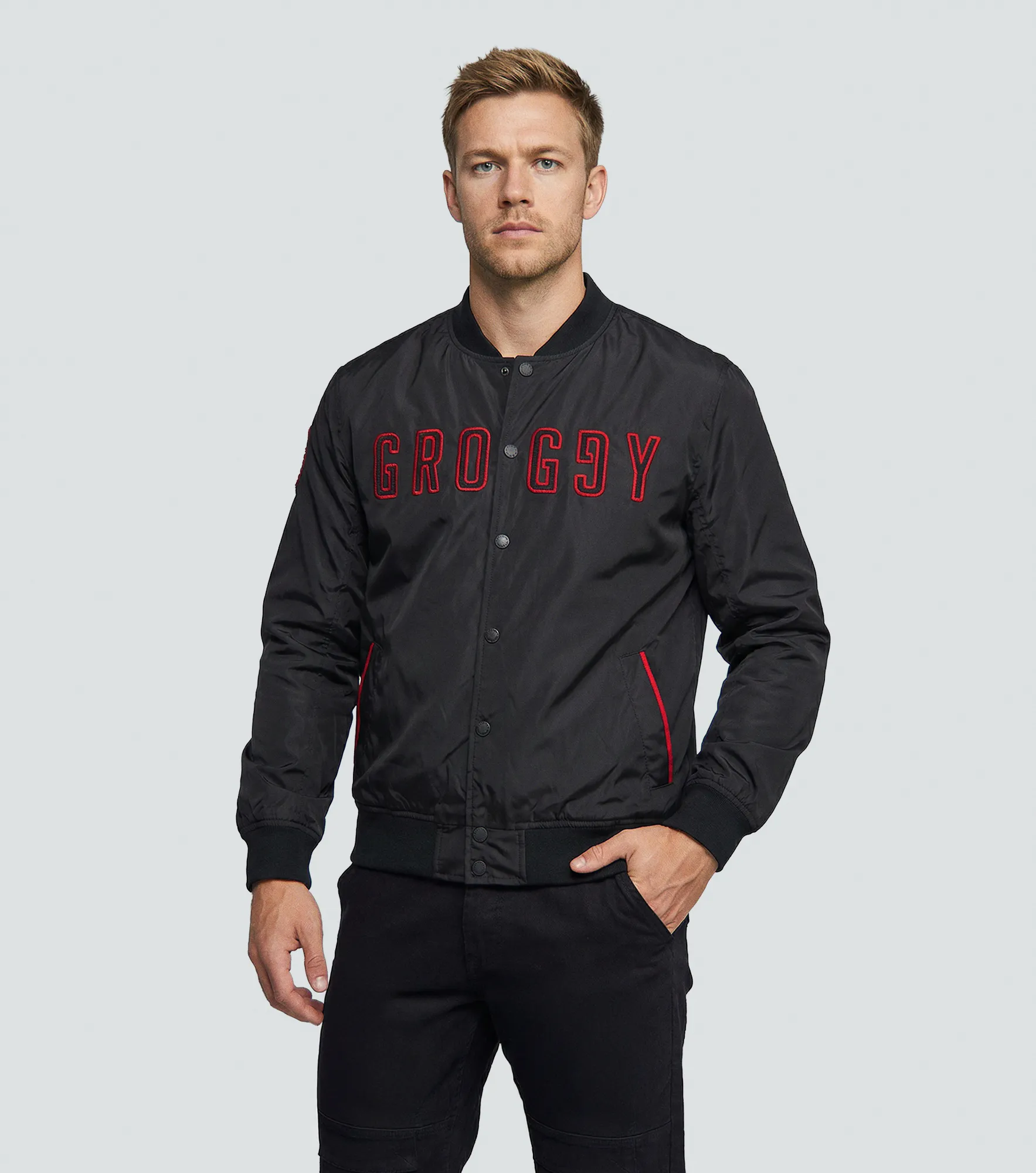 Nets Chaqueta Bomber Liviana Masculina Groggy 836725 NG