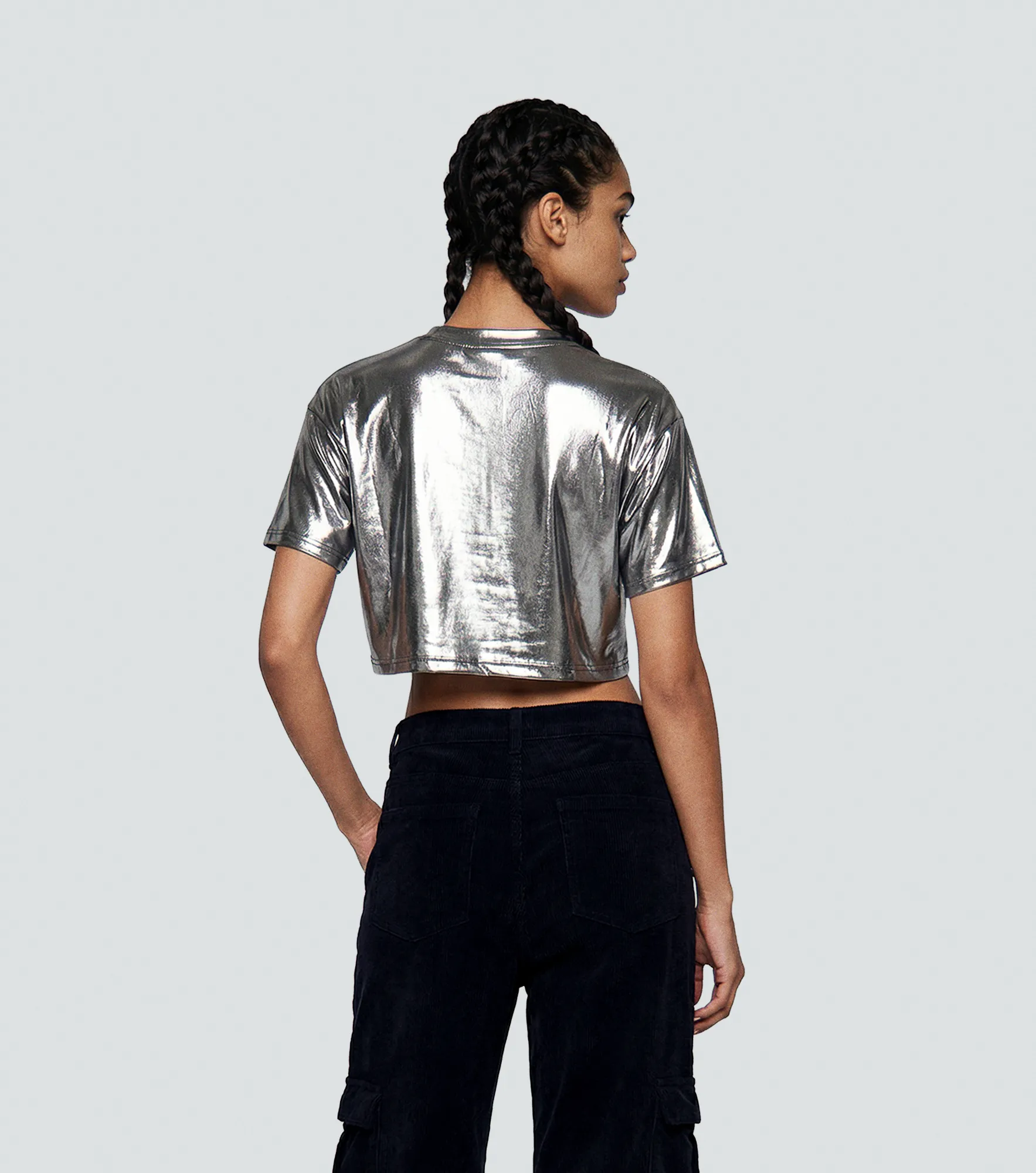 Crop Top Clemont Platinato 132991 PT