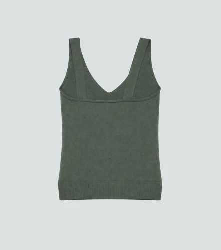 Raquel Blusa Tejida Unicolor De Tiras Con Decorado UnserVD