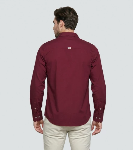 Slim Julian Camisa Unicolor Con Detalle De Costado UnserVT